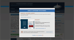 Desktop Screenshot of kozbeszerzesiintezet.hu